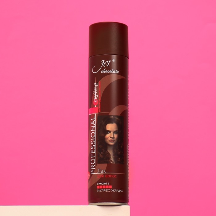 Лак для волос Jet chocolate Strong maxi  Лак для волос Jet chocolate Strong maxi "Экстра сильная фиксация", 300 мл