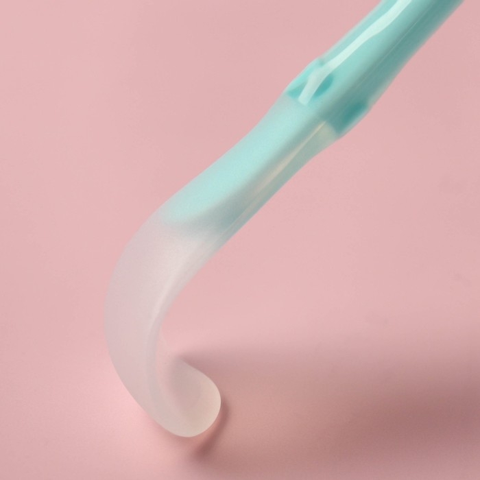 Набор силиконовых ложек для кормления, 2 шт., в контейнере, цвет бирюзовый Набор силиконовых ложек для кормления, 2 шт., в контейнере, цвет бирюзовый