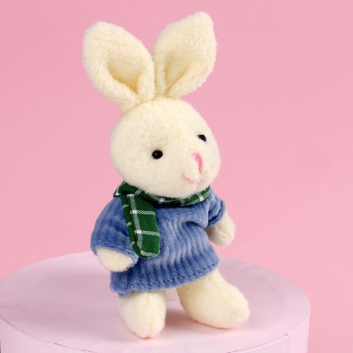 Мягкая игрушка «Самой чудесной», 10,5 см., заяц, цвета МИКС Мягкая игрушка «Самой чудесной», 10,5 см., заяц, цвета МИКС