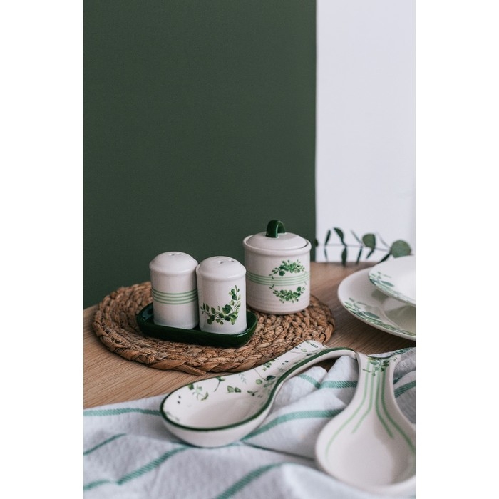Сахарница керамическая Доляна «Эвкалипт», 150 мл, d=7 см Сахарница керамическая Доляна «Эвкалипт», 150 мл, d=7 см