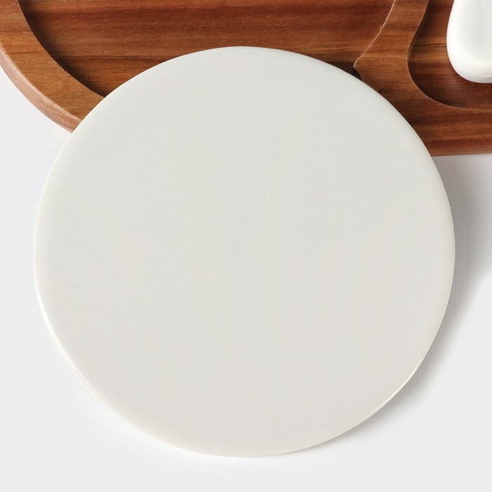 Набор для подачи сыра «Мрамор», 2 ножа, 28×18,5×1,5 см, акация Набор для подачи сыра «Мрамор», 2 ножа, 28×18,5×1,5 см, акация