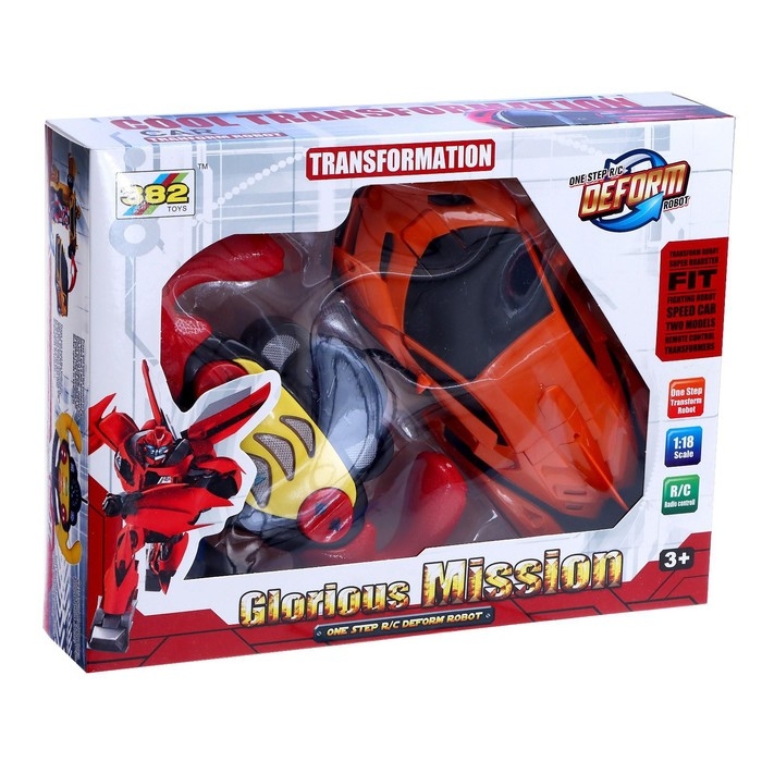 Робот радиоуправляемый «Спорткар», трансформируется, световые и звуковые эффекты, МИКС