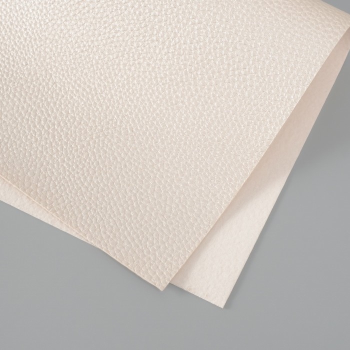 Лист для творчества иск.кожа Лист для творчества иск.кожа "Личи. Перламутр" белый лист 33х20 см толщина 0,9 мм