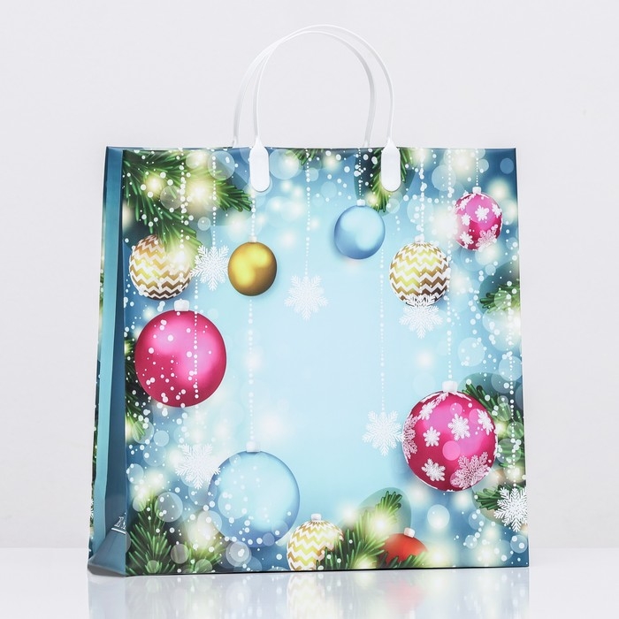 Новый год. Пакет  Новый год. Пакет "Настроение", мягкий пластик, 30х29 120 мкм.