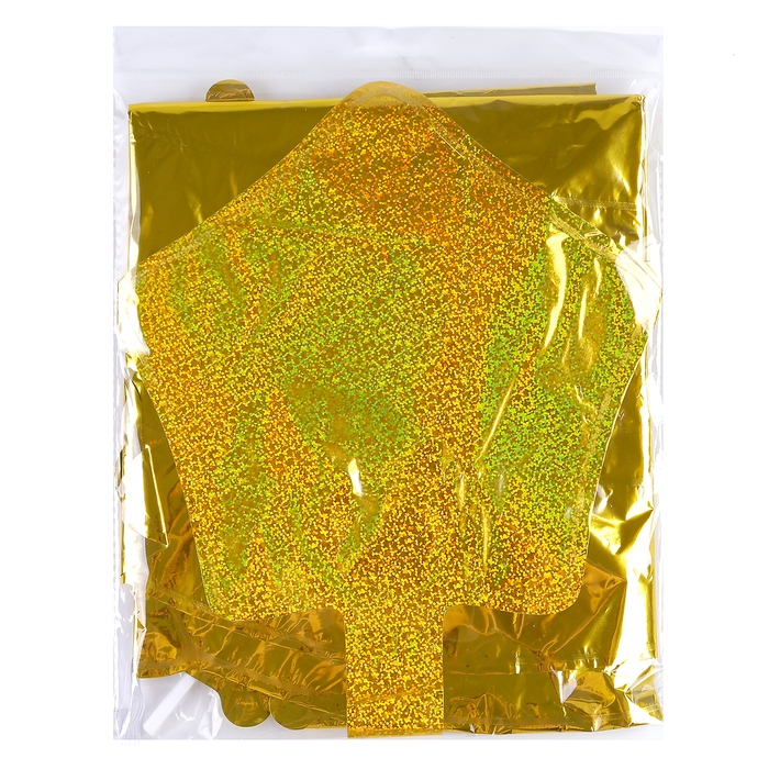 Набор фольгированных шаров &laquo;Карнавальный набор. Золотой&raquo;, 3 шт.