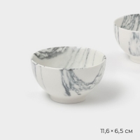 Набор салатников фарфоровых Magistro Real Marble, 380 мл, 11,6×6,5 см, 2 шт