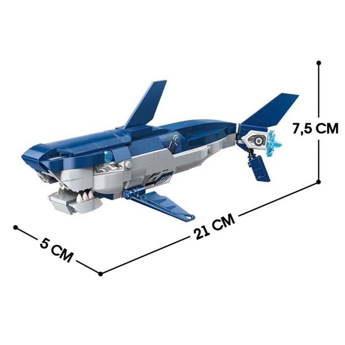 Конструктор Безграничные Идеи «Акула», 3 в 1, 237 деталей Конструктор Безграничные Идеи «Акула», 3 в 1, 237 деталей