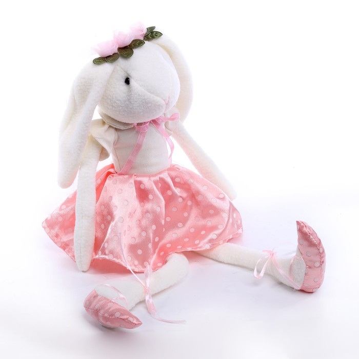 Мягкая игрушка «Зайка», цвет белый Мягкая игрушка «Зайка», цвет белый