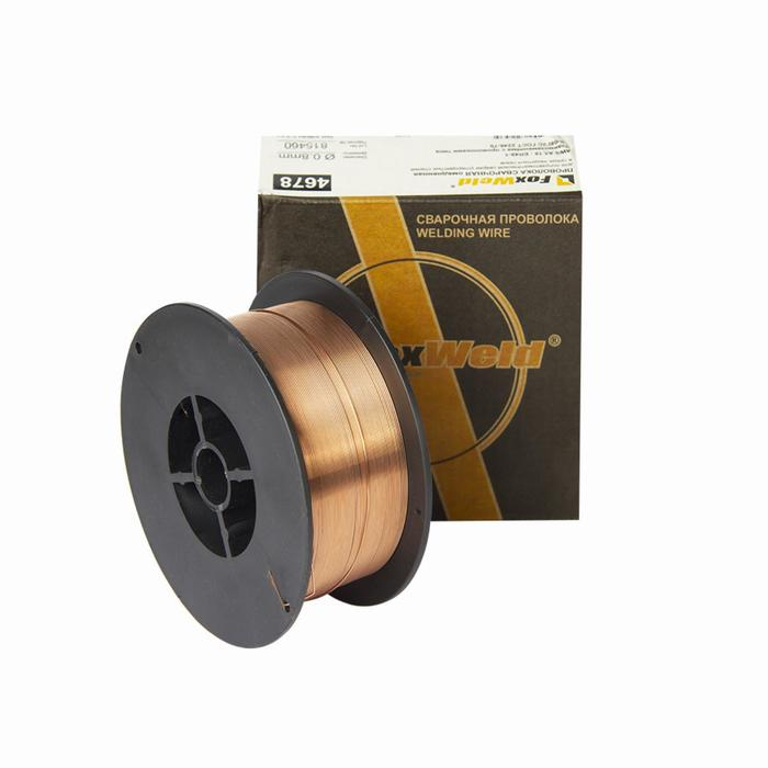 Проволока омедненная FoxWeld ER70S-6, d=0.8 мм, 900 гр Проволока омедненная FoxWeld ER70S-6, d=0.8 мм, 900 гр