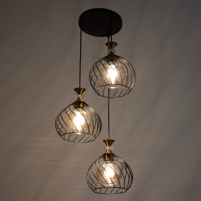 Светильник BayerLux Светильник BayerLux "Синара" 3хE27 40Вт черный 40х40х100 см