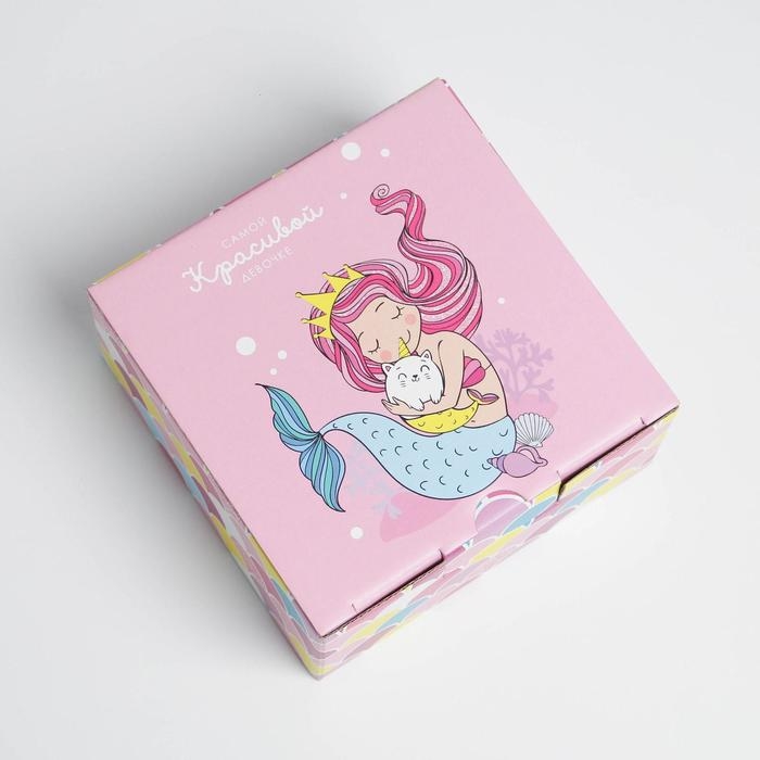 Коробка‒пенал, упаковка подарочная, «Beautiful», 15 х 15 х 7 см Коробка‒пенал, упаковка подарочная, «Beautiful», 15 х 15 х 7 см