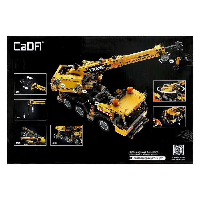 Конструктор техно «Мобильный кран», 658 деталей Конструктор техно «Мобильный кран», 658 деталей