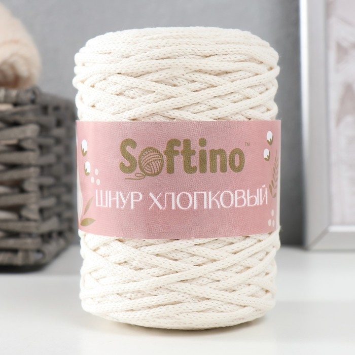 Шнур для вязания без сердечника 70% хлопок, 30% полиэстер ширина 3мм 100м/160±10гр (102) Шнур для вязания без сердечника 70% хлопок, 30% полиэстер ширина 3мм 100м/160±10гр (102)