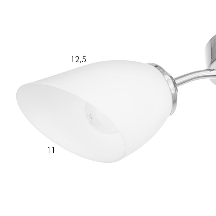 Люстра потолочная Кэтти 3х40Вт Е27 Хром 55x55x25 см Люстра потолочная Кэтти 3х40Вт Е27 Хром 55x55x25 см