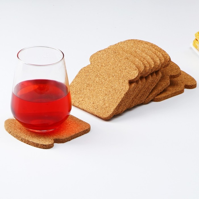 Набор подставок под горячее Доляна «Хлеб», 10 шт, 10×10 см Набор подставок под горячее Доляна «Хлеб», 10 шт, 10×10 см