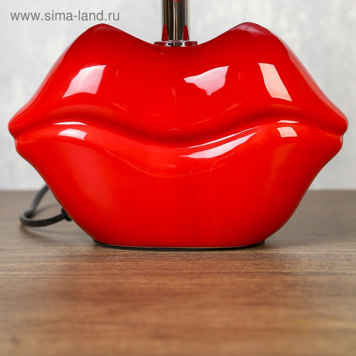 Лампа настольная  Лампа настольная "Lips" 1x25W E14 11,5x20x28.5 см