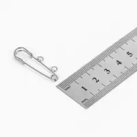 Булавка для подвесок PO-035 №01, 2 шт. 3.5&times;0.5 см, цвет серебро