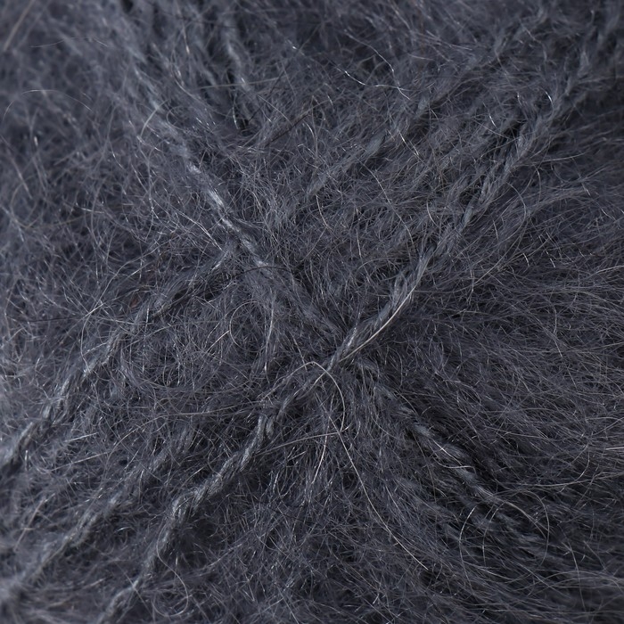 Пряжа  Пряжа "Mohair classic" 25% мохер, 24% шерсть, 51% акрил 200м/100гр (87 угольно-серый)