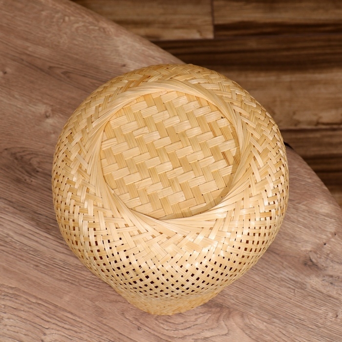 Корзинка плетёная, из бамбука 23х23х23 см Корзинка плетёная, из бамбука 23х23х23 см