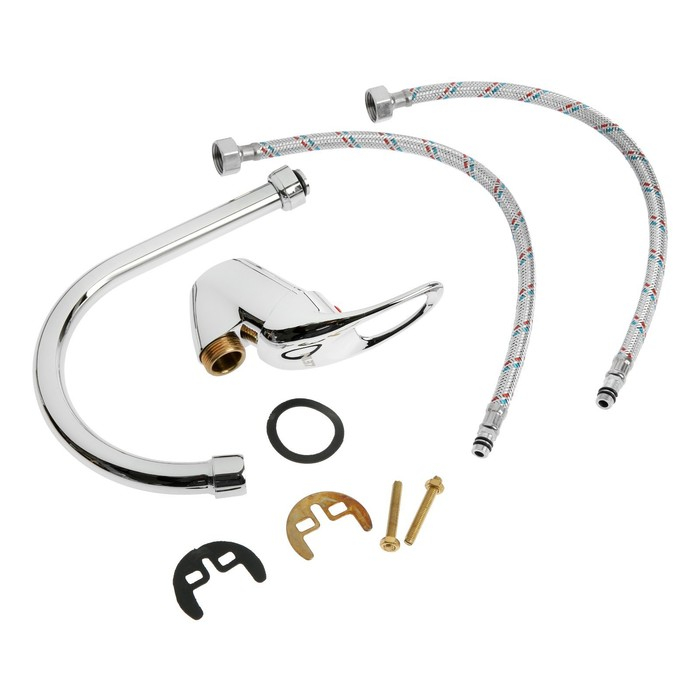 Смеситель для кухни ZEIN Z3103, однорычажный, высокий излив, хром Смеситель для кухни ZEIN Z3103, однорычажный, высокий излив, хром