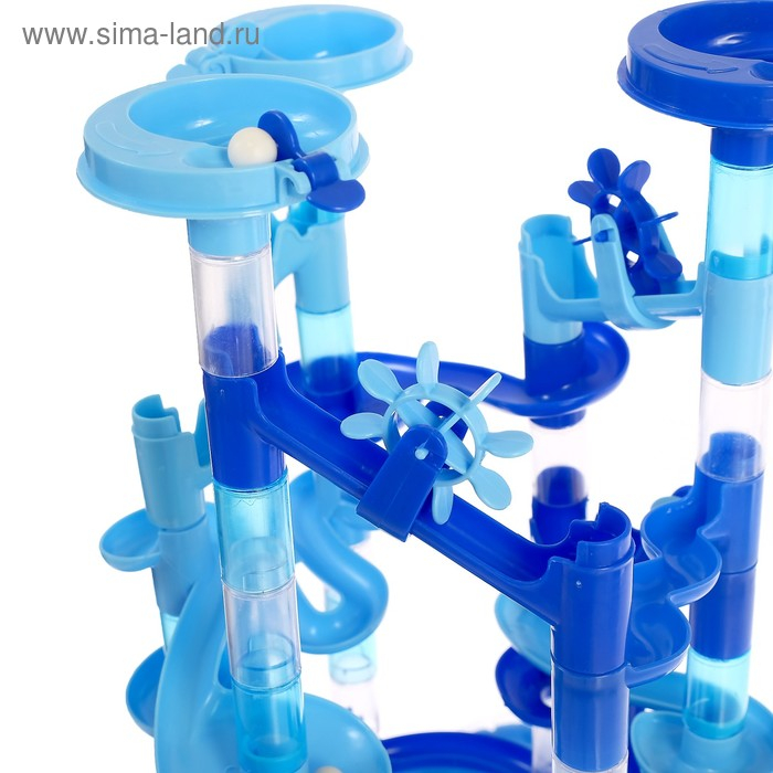 Конструктор марблс «Водный аттракцион», 93 детали, с бассейном Конструктор марблс «Водный аттракцион», 93 детали, с бассейном