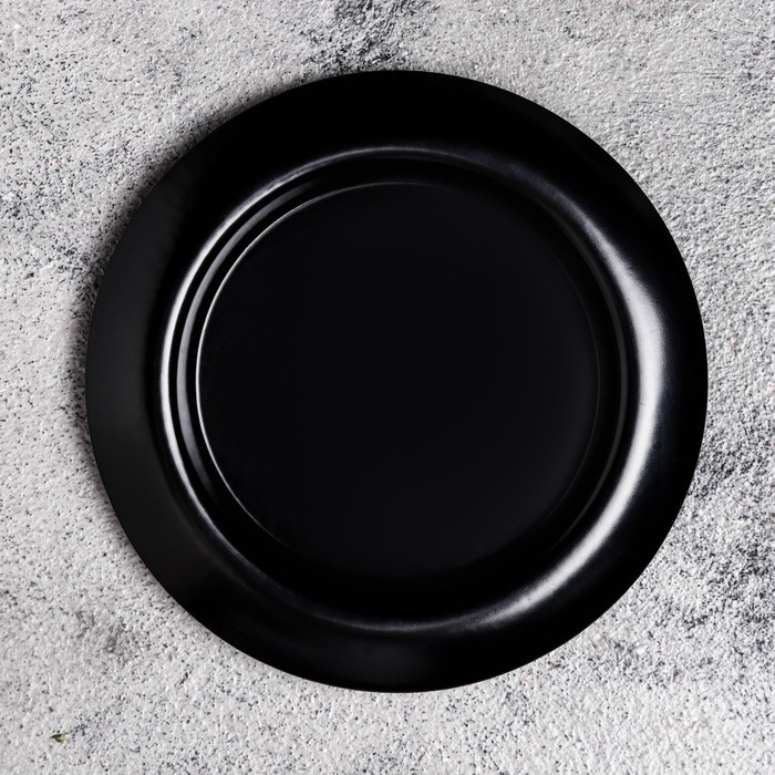 Подсвечник Подсвечник "Чашка" металл, 9,4х1,2 см, черный муар