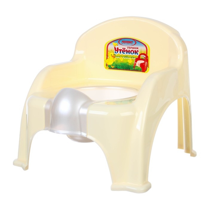 Горшок детский «Утенок» слоновая кость / белый 310х295х280мм Горшок детский «Утенок» слоновая кость / белый 310х295х280мм