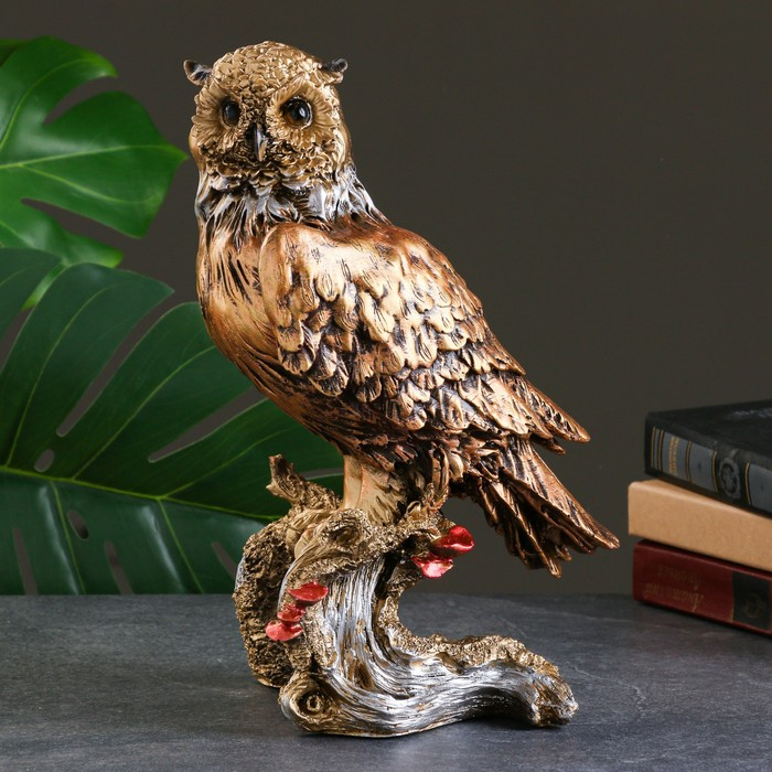 Фигура Фигура "Сова на коряге" бронза, 30см