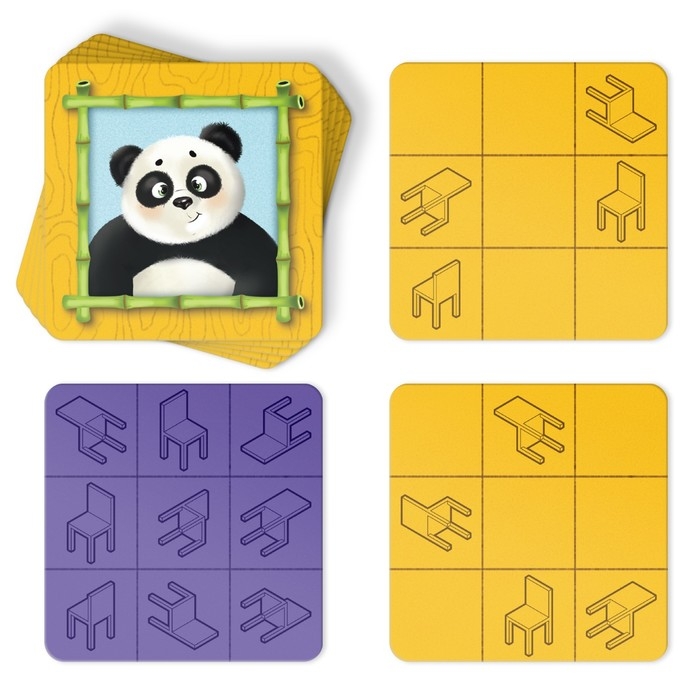 Настольная игра развивающая «Лежачие стульчики», 30 карт, 5+ Настольная игра развивающая «Лежачие стульчики», 30 карт, 5+