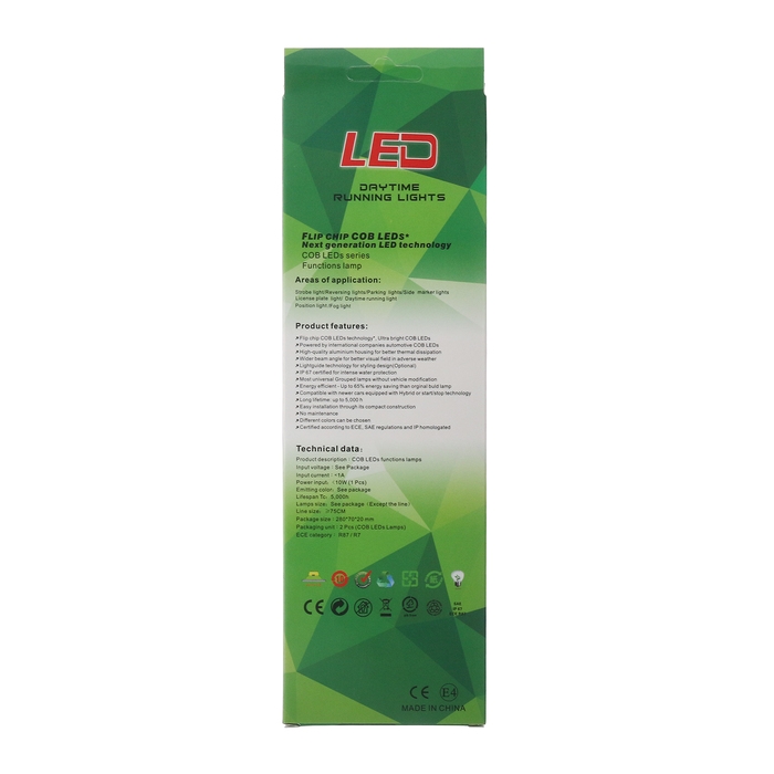 Дневные ходовые огни, 12 В, 6 Вт, DRL-14 см, провод 80 см, набор 2 шт Дневные ходовые огни, 12 В, 6 Вт, DRL-14 см, провод 80 см, набор 2 шт