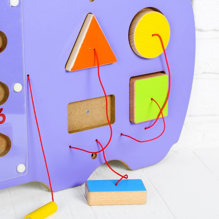 Бизиборд «Бегемот», крепится на стену Бизиборд «Бегемот», крепится на стену