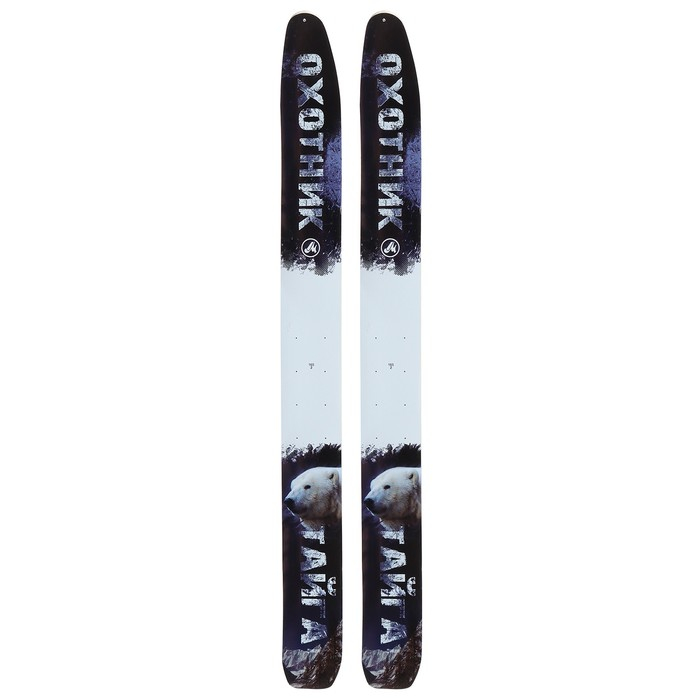 Лыжи охотничьи дерево-пластиковые «Тайга», 165 см, с насечкой, цвета МИКС