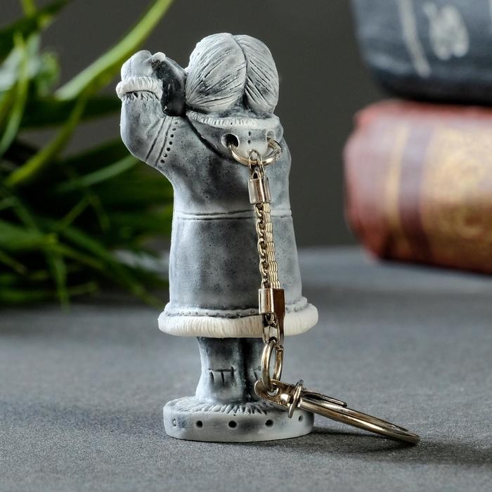 Брелок  Брелок "Девушка с бубном у уха" 6см