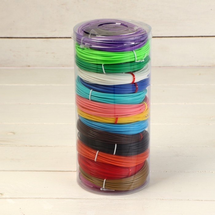 Комплект в тубусе 3Д ручка с дисплеем фиолетовая + пластик PLA 15 цветов по 10 метров Комплект в тубусе 3Д ручка с дисплеем фиолетовая + пластик PLA 15 цветов по 10 метров