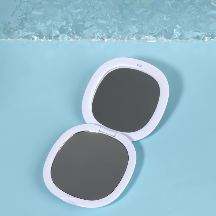 Зеркало складное «Романтика», 7,5 × 7,5 см, цвет розовый Зеркало складное «Романтика», 7,5 × 7,5 см, цвет розовый