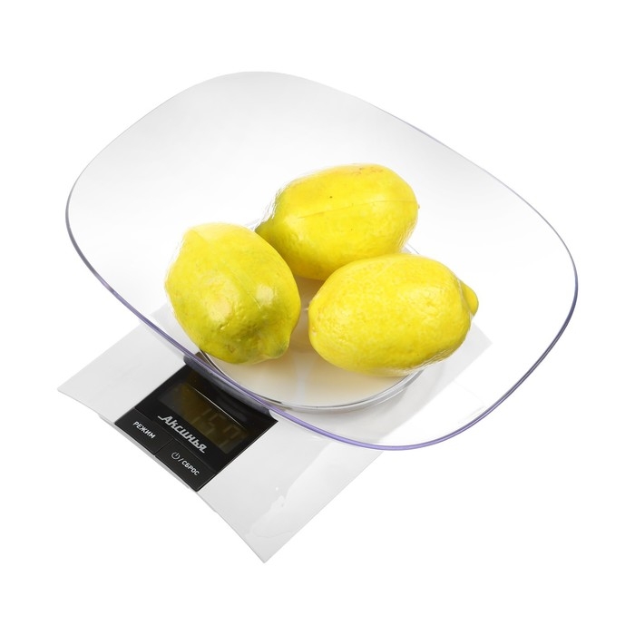 Весы кухонные  Весы кухонные "АКСИНЬЯ" КС-6505, электронные, до 3 кг, белые