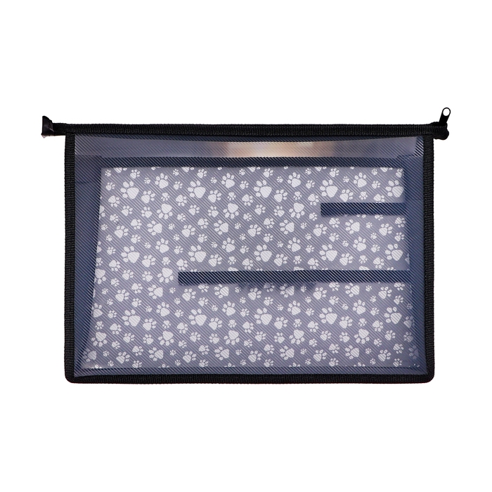 Папка д/труда А4 молния сверху пластик ПТР-22 Calligrata мал Папка д/труда А4 молния сверху пластик ПТР-22 Calligrata мал "Енот"