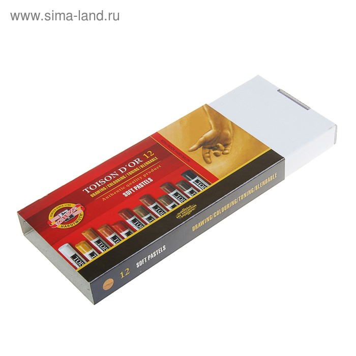 Пастель сухая художественная Soft Koh-I-Noor TOISON D`OR 8522, 12 цветов, градация коричневого Пастель сухая художественная Soft Koh-I-Noor TOISON D`OR 8522, 12 цветов, градация коричневого
