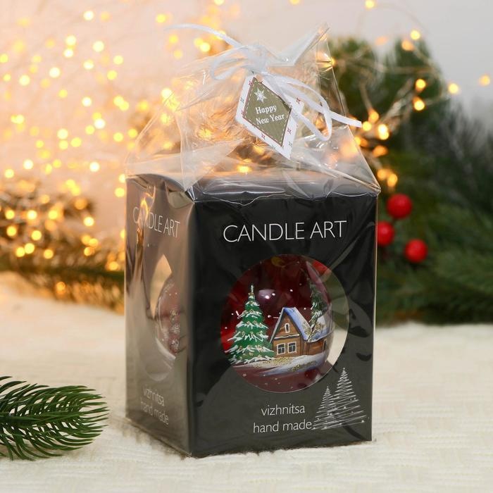 Ёлочный шар d-8 см Ёлочный шар d-8 см "Зимушка" ручная роспись