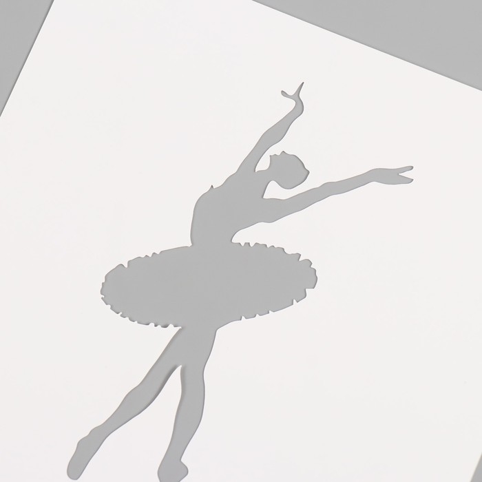 Трафарет пластиковый Трафарет пластиковый "Балет", 15х15 см