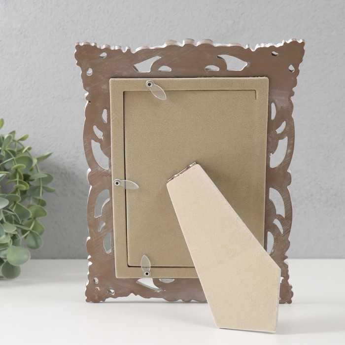 Фоторамка полистоун 10х15 см Фоторамка полистоун 10х15 см "Элизиум" белая с патиной 18,1х1,7х23,2 см