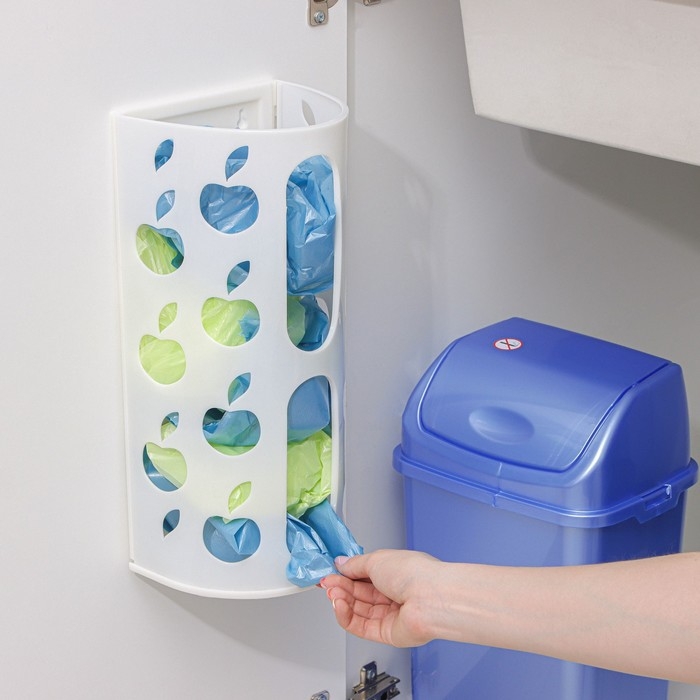 Корзина для пакетов, 16×13,5×37,5 см, цвет МИКС Корзина для пакетов, 16×13,5×37,5 см, цвет МИКС