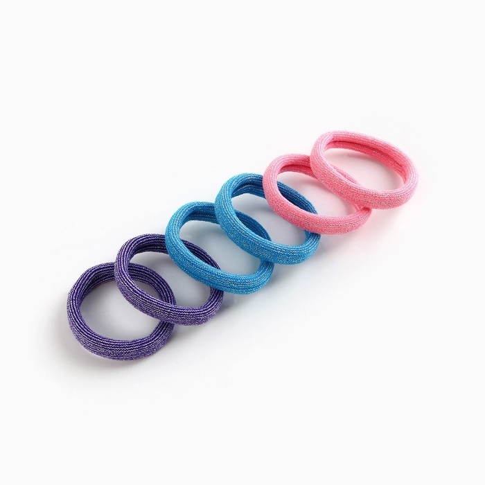 Резинки для волос новогодний «Для самой милой» на Новый год, набор 6 шт, d = 4 см Резинки для волос новогодний «Для самой милой» на Новый год, набор 6 шт, d = 4 см