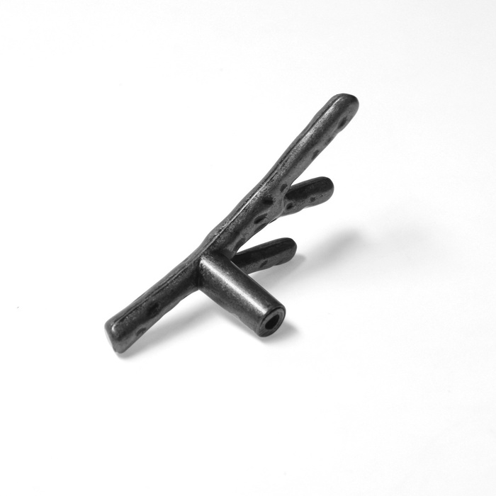 Ручка кнопка CAPPIO Ручка кнопка CAPPIO "Ветка", цвет старинное серебро