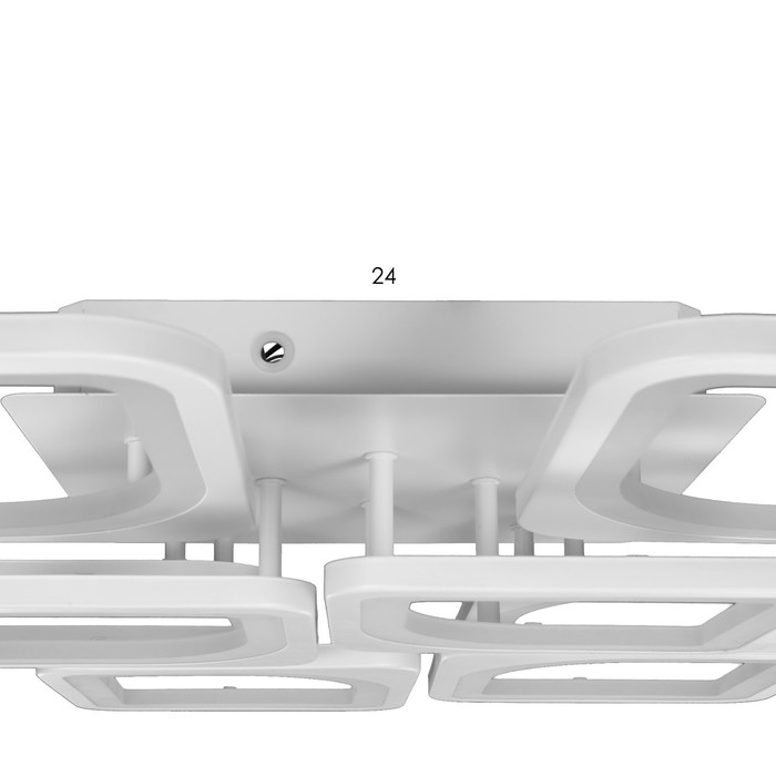 Люстра с ПДУ 59112/8WT LED 240Вт 3000-6000К диммер белый 55х55х10 см BayerLux