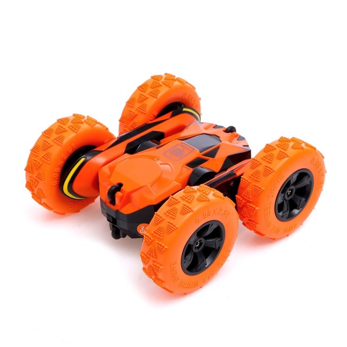 Машина-перевёртыш радиоуправляемая «Трюкач», работает от аккумулятора, цвет оранжевый Машина-перевёртыш радиоуправляемая «Трюкач», работает от аккумулятора, цвет оранжевый