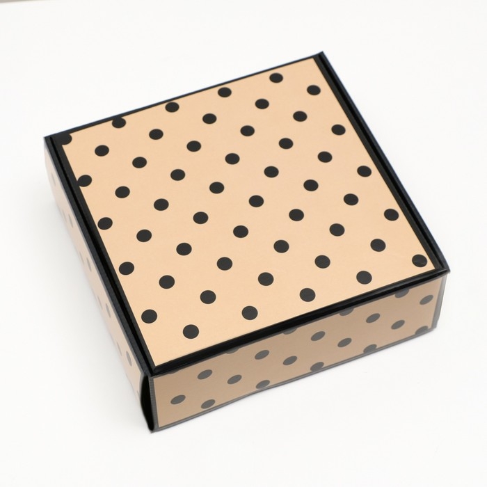 Коробка самосборная Коробка самосборная "Горошек", 23 х 23 х 8 см