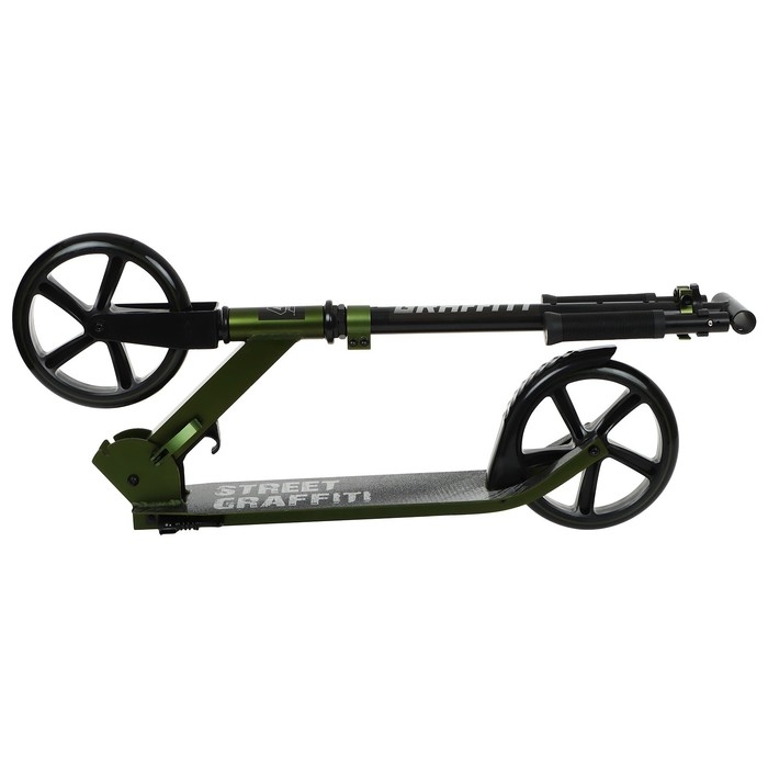 Самокат городской GRAFFITI, складной, колёса PU 200, 86A, ABEC 9, подножка, цвет хаки Самокат городской GRAFFITI, складной, колёса PU 200, 86A, ABEC 9, подножка, цвет хаки