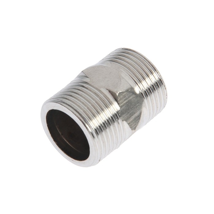 Ниппель ZEIN, 3/4 Ниппель ZEIN, 3/4", наружная резьба, нержавеющая сталь, фасовка 100 шт.