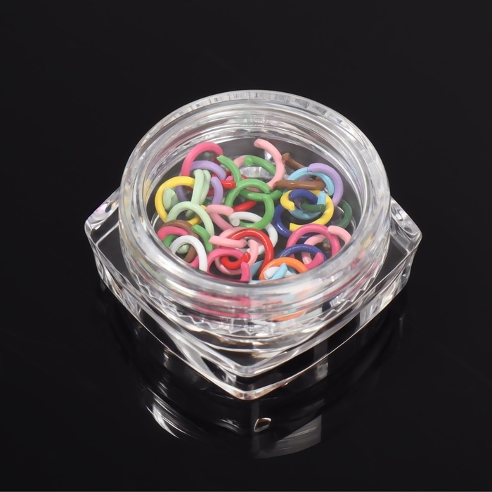 Фигурки для дизайна ногтей &laquo;Пирсинг&raquo;, объёмные, металлические, разноцветные